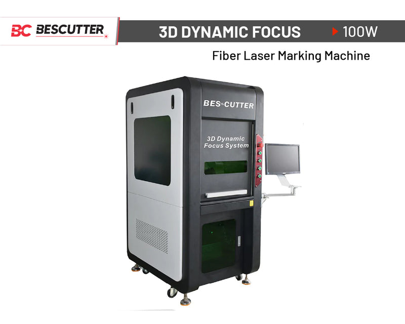 BesCutter 100W Galvo IPG Fiber Laser Engraving Machine with 3D Dynamic Focus