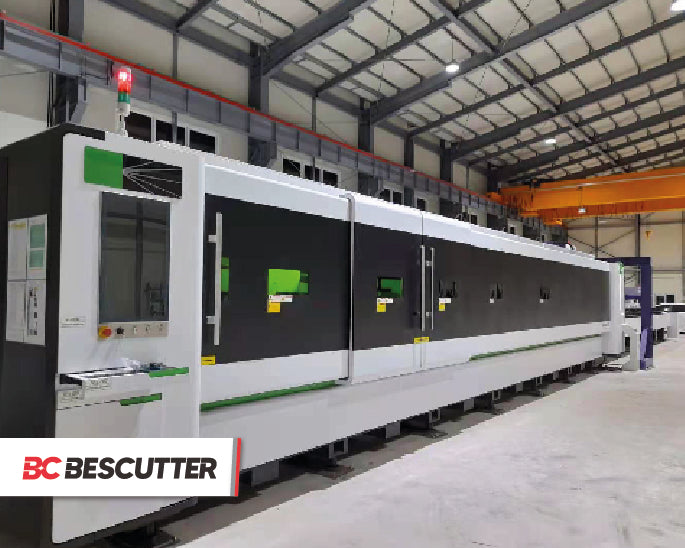 Wind 10030 (9.8 'x 33') | 6000W -15000W IPG | Fiber Laser Cutter Fully Enclosed with Hydraulic Shuttle Table