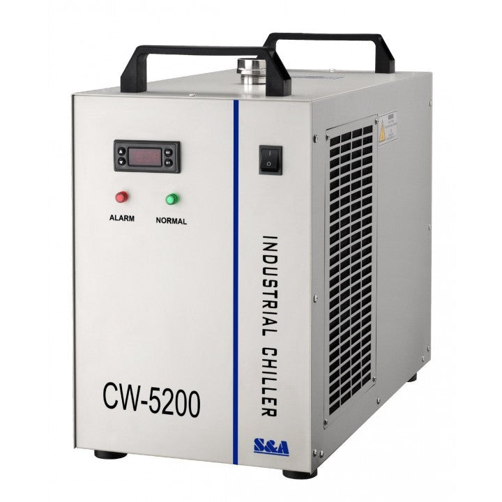 Industrial Refrigerated Water Chiller  CW-5200 for CO2 laser 130W/150W - BesCutter Laser Cutters and Engravers