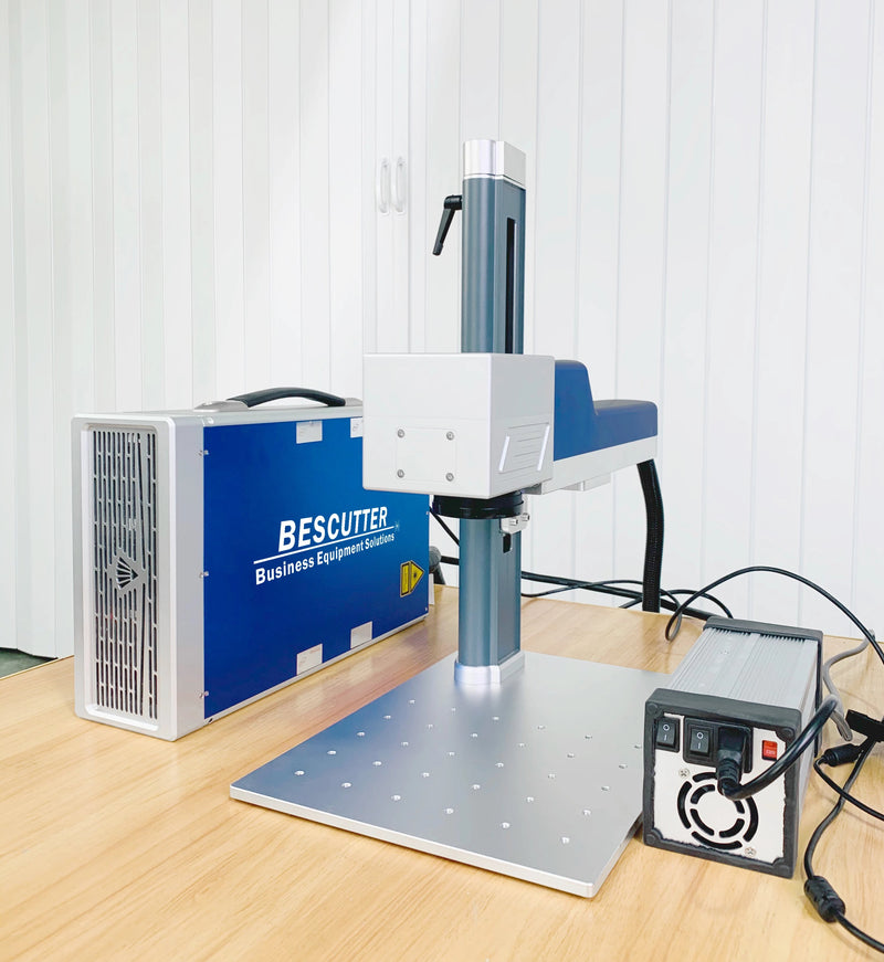 BesCutter E Series Compact Type 30W Galvo Fiber Laser Marking Machine - BesCutter Laser Cutters and Engravers