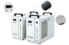 Industrial Refrigerated Water Chiller  CW-5000 for CO2 laser 100W/130W - BesCutter Laser Cutters and Engravers