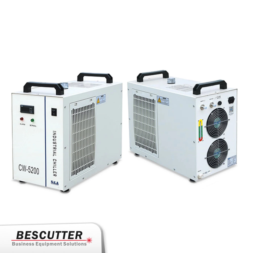 VEVOR Industrial Chiller, CW5200 Industrial Water Chiller, 1400W Cooling  Capacity, 6L Capacity Cooling Water, Precise Thermostat Recirculating  Chiller