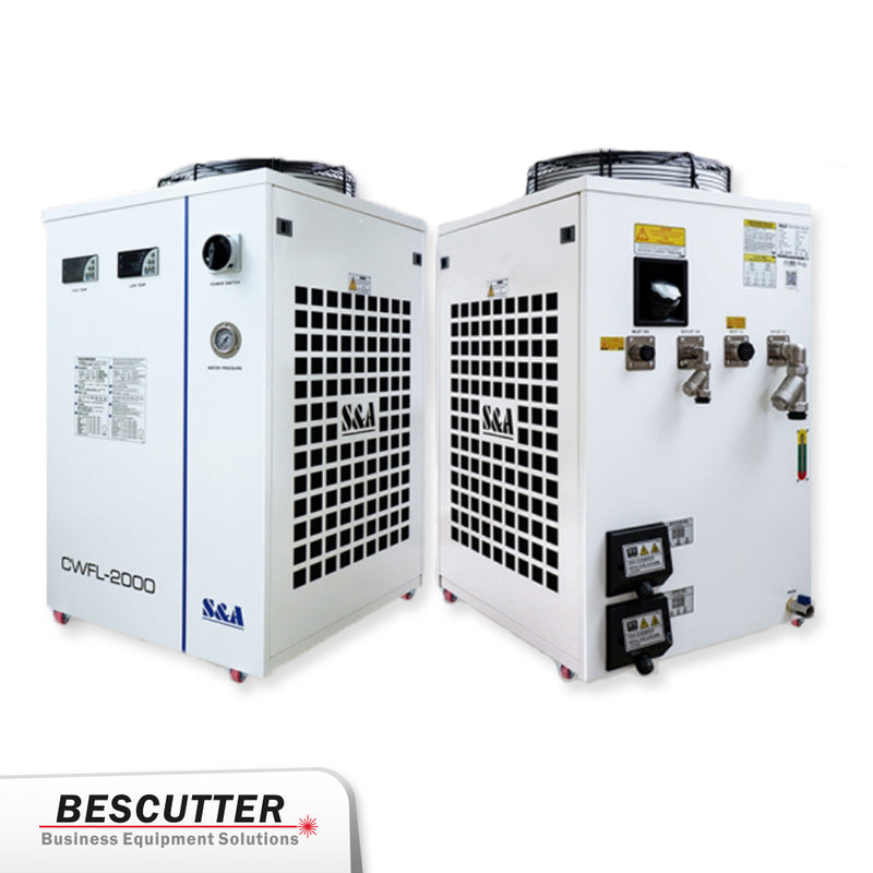 Industrial Refrigerated Water Chiller CWFL-2000 For Fiber Laser 2000W - BesCutter Laser Cutters and Engravers