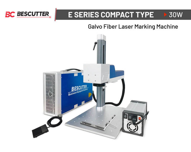 BesCutter E Series Compact Type 30W Galvo Fiber Laser Marking Machine