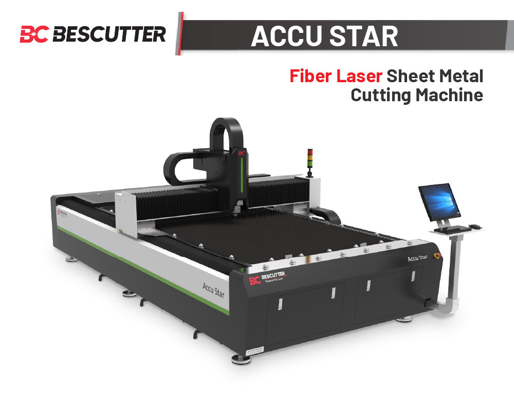 ACCU STAR 5' x10', 1500-2000W, Fiber Laser Metal Sheet Cutting Machi