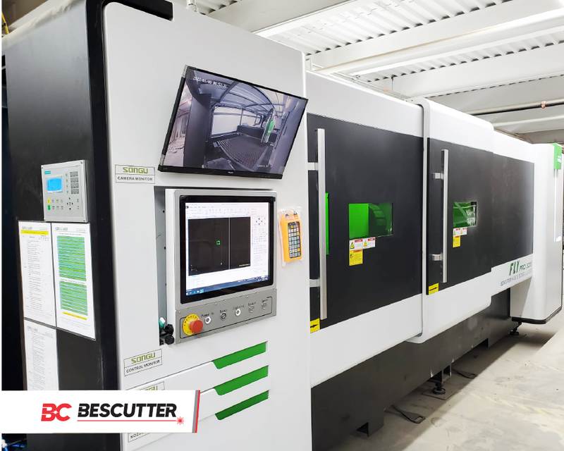 Fly Speed 2-6KW Fiber Laser Metal Sheet Cutter Full Enclosure with Parallel Shuttle Table - BesCutter Laser Cutters and Engravers