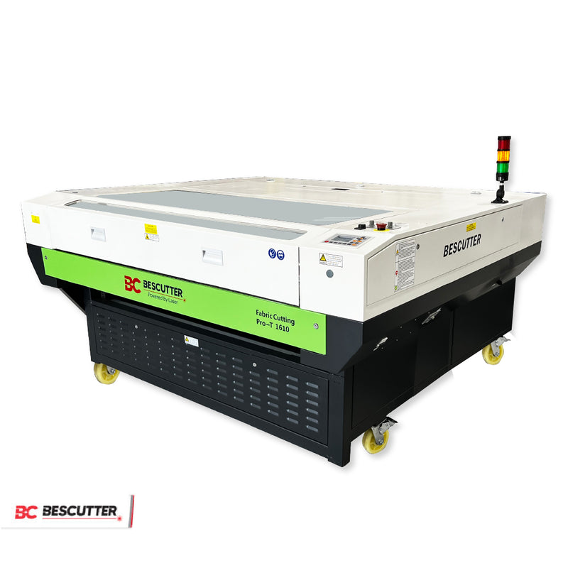 ALL SYSTEM INCLUDED BESCUTTER FABRIC PRO 56''X37'' | 130 - 150W | CO2 LASER CUTTER & ENGRAVER | AVAILABLE DOUBLE HEAD, CONVEYOR BELT AND AUTO-FEEDER - BesCutter Laser Cutters and Engravers