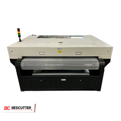 ALL SYSTEM INCLUDED BESCUTTER FABRIC CUTTING PRO 56''X37'' CO2 LASER CUTTER & ENGRAVER 130 - 150W AVAILABLE DOUBLE HEAD, CONVEYOR BELT AND AUTO-FEEDER - BesCutter Laser Cutters and Engravers