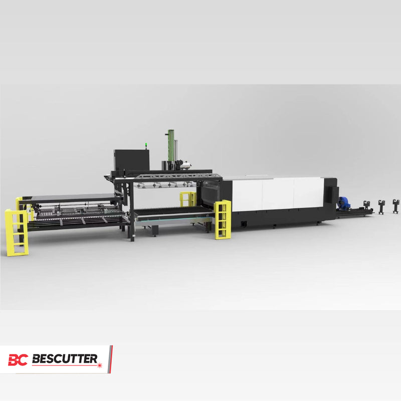 Bescutter Fly Pro 2-6KW IPG Fiber Laser Metal Sheet and Pipe Cutter Full Enclosure with Parallel Shuttle Table - BesCutter Laser Cutters and Engravers