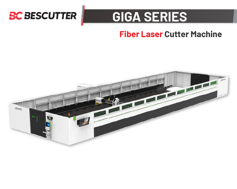 GIGA SERIES Super Size Laser Table 10'X40' 8'X60'  13'X80'  | 12000W  Fiber Laser Cutter