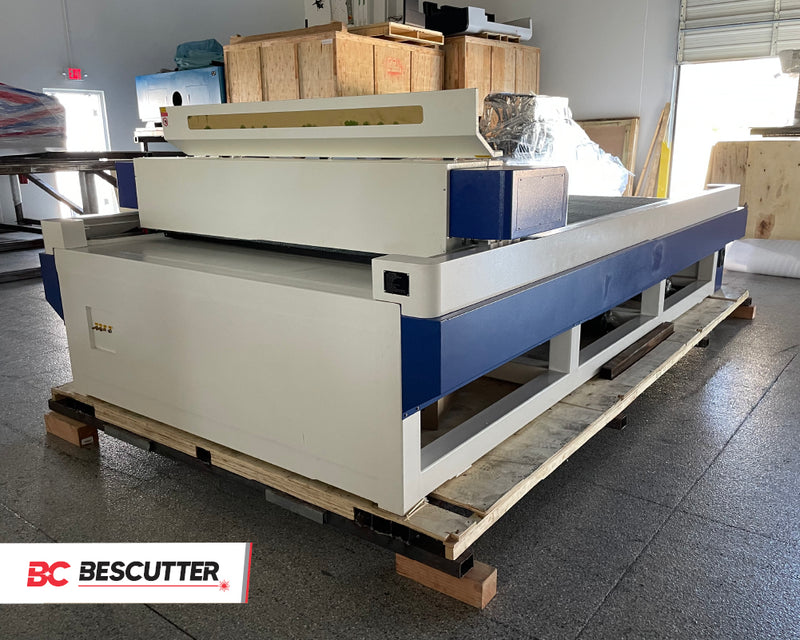 ALL SYSTEM INCLUDED BESCUTTER WORKFORCE [4'X8' - 5'X10] CO2 LASER CUTTER & ENGRAVER SYSTEM | 150W - 300W | DOUBLE WORK PLATFORM - BesCutter Laser Cutters and Engravers