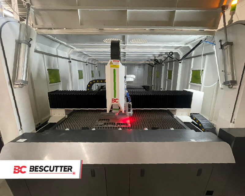 BesCutter Space Saver 1500-4000W 5'x10' Fiber Laser for Metal Sheet Cutting - BesCutter Laser Cutters and Engravers