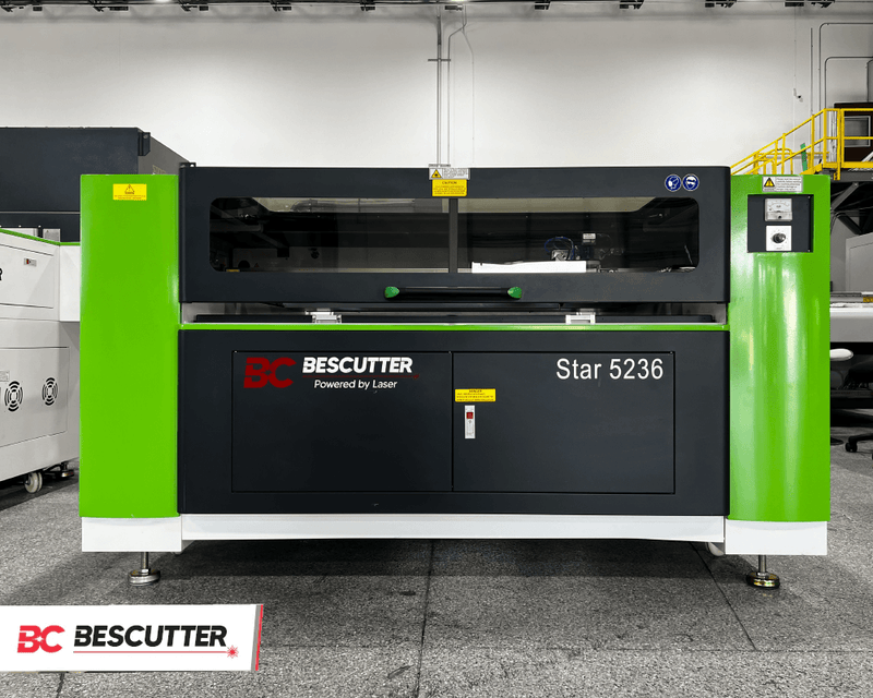 ALL SYSTEM INCLUDED BESCUTTER VERSA STAR 52"X36" 150W CO2 LASER CUTTER & ENGRAVER  |  FAST DELIVERY  |  LEADSHINE STEPMOTORS