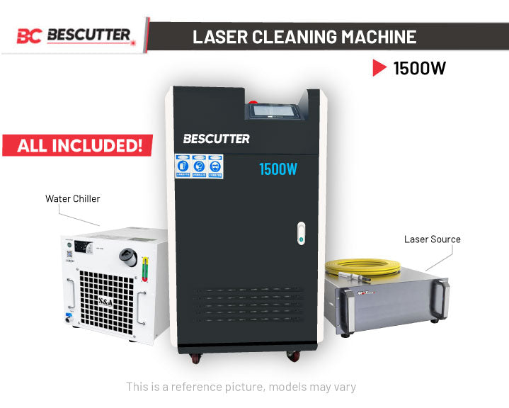 Hgtech High Quality1000W 1500W 2000W Laser Cleaning Machine Fiber