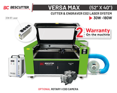 ALL SYSTEM INCLUDED BESCUTTER VERSA MAX CO2 LASER CUTTER & ENGRAVER | 180W CO2 + 30W RF Laser | OPTIONAL ROTARY / CCD CAMERA | CMA1309-T-A | FAST DELIVERY - BesCutter Laser Cutters and Engravers