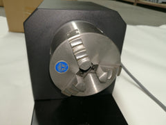 Four-Wheel Rim-Drive Rotary Attachment for Laser Engraving Round Objec