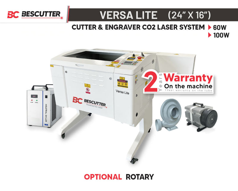 ALL INCLUDED Versa LITE 24"x16" 100W | CO2 LASER CUTTER & ENGRAVER | FAST DELIVERY