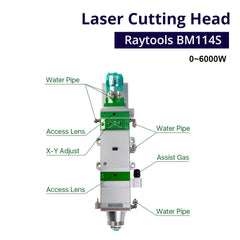 Fiber Laser Cutting Machine RayTools BM114S Series 6KW Auto-Focusing Laser Cutting Head - BesCutter Laser Cutters and Engravers
